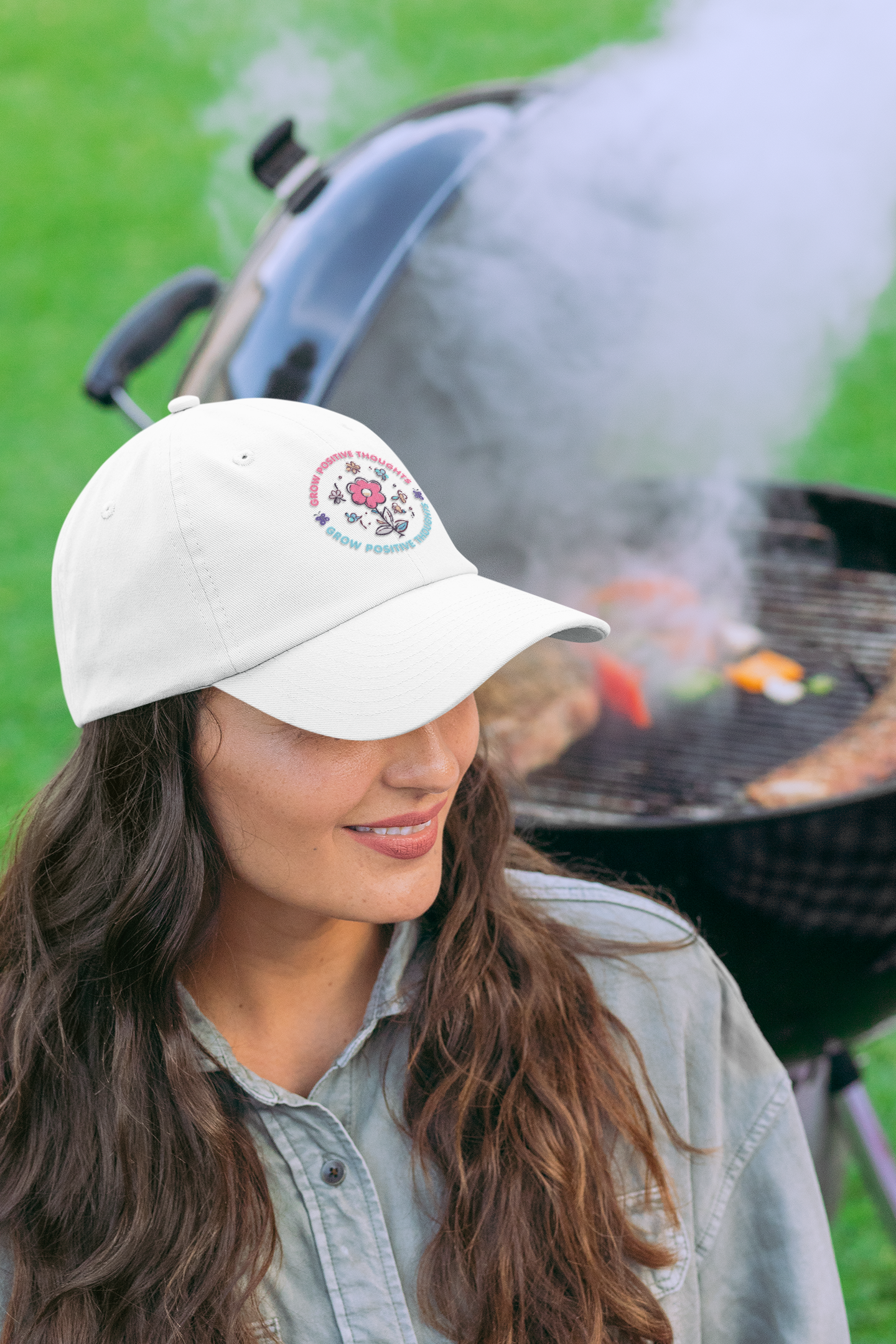 Grow Positive Thoughts (DTF Printed Hat)