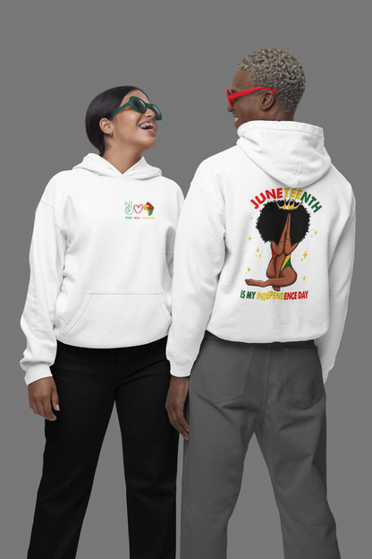 Juneteenth -- My Independence Day (Adult Unisex Hooded Sweatshirt)