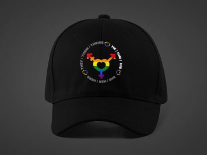 LGBTQ+ Pronouns (DTF Printed Hat)