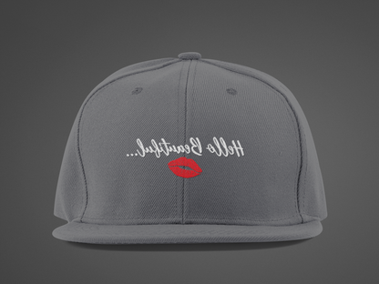 Mirror Message -- Hello Beautiful [with lips] (DTF Printed Hat)