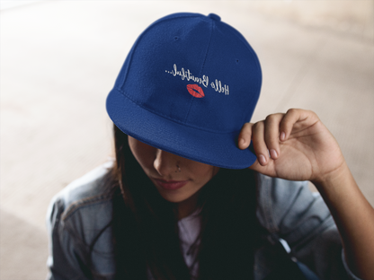 Mirror Message -- Hello Beautiful [with lips] (DTF Printed Hat)