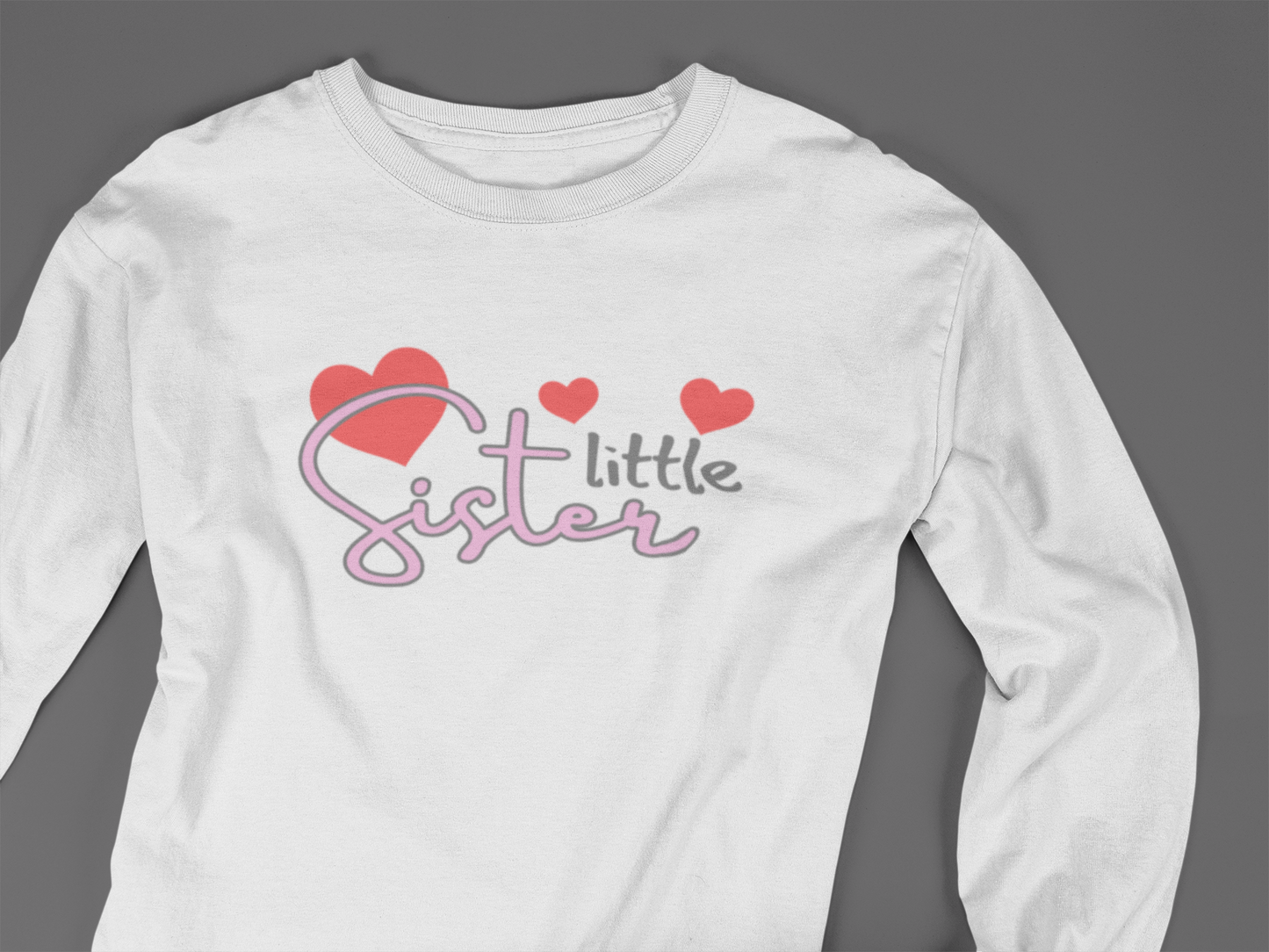 Little Sister (Hearts) - J&S Custom Prints