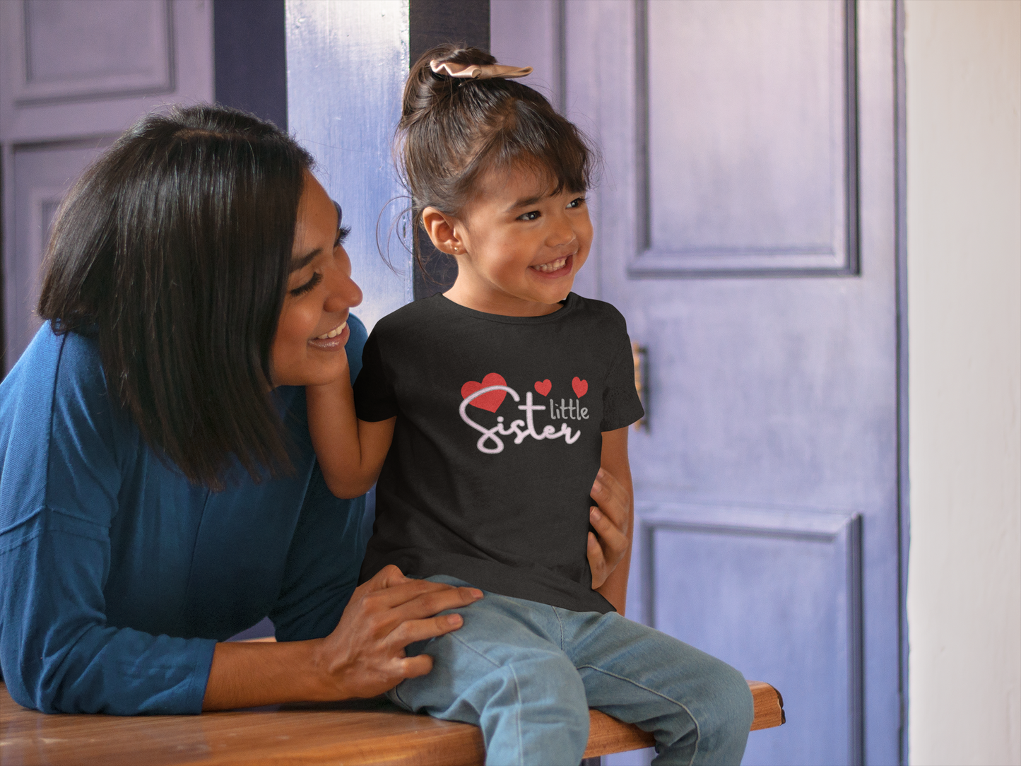 Little Sister (Hearts) - J&S Custom Prints