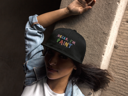 Matching Couple's Set -- Hello, I'm Paint (DTF Printed Hat)