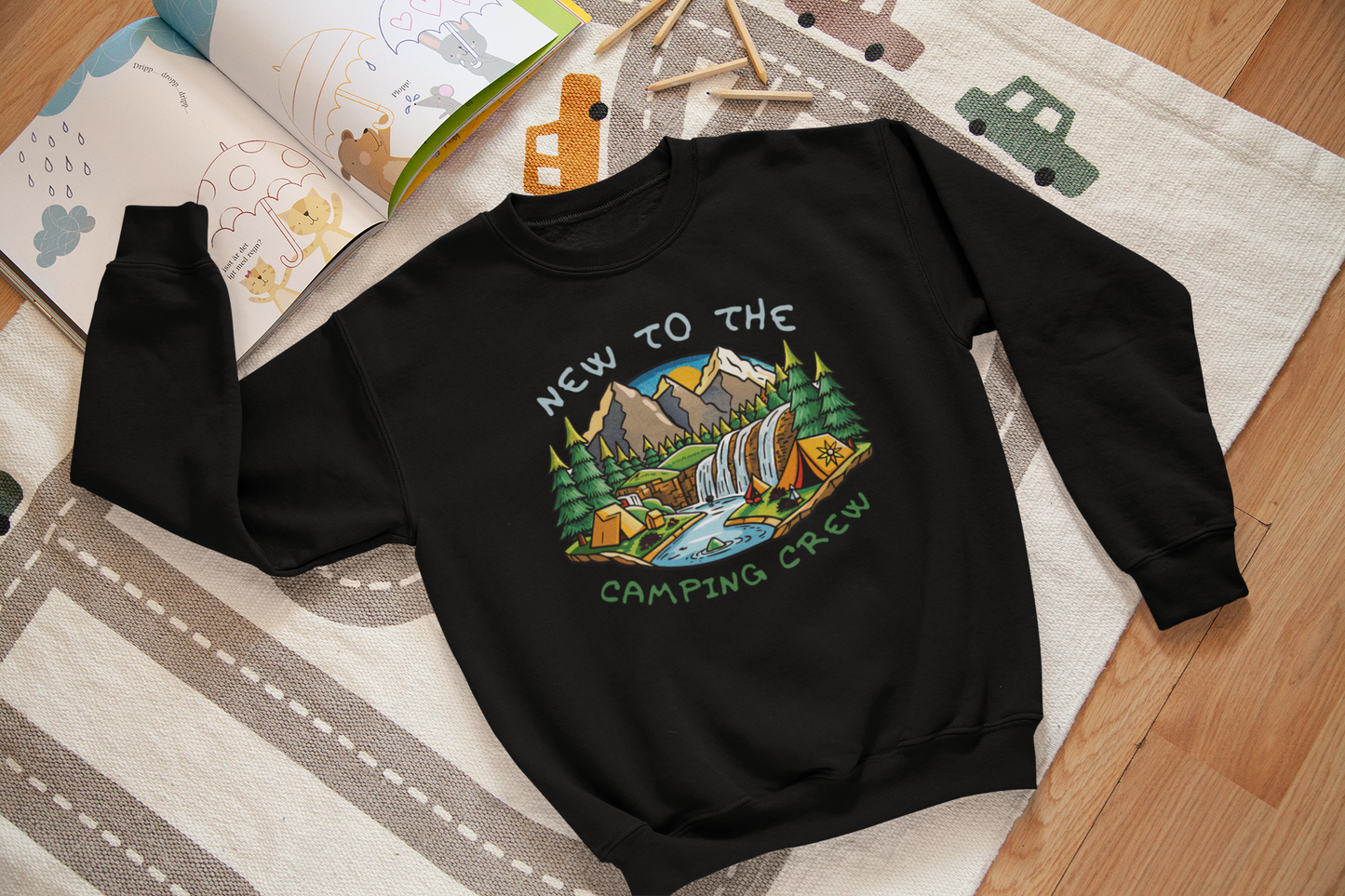 New To The Camping Crew - J&S Custom Prints