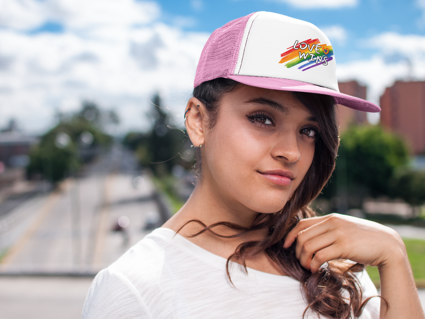 LGBTQ+ "Love Wins" (DTF Printed Hat)