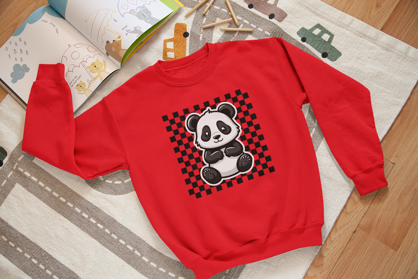 Panda (Checkered) - J&S Custom Prints