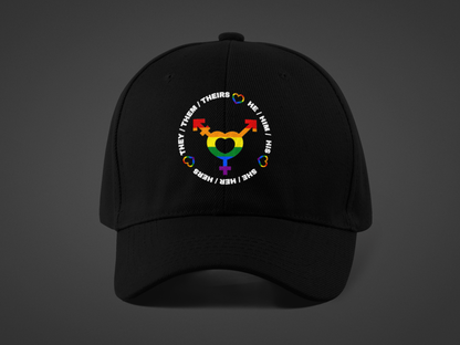 LGBTQ+ Pronouns (DTF Printed Hat)