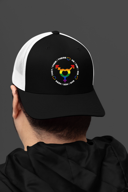 LGBTQ+ Pronouns (DTF Printed Hat)