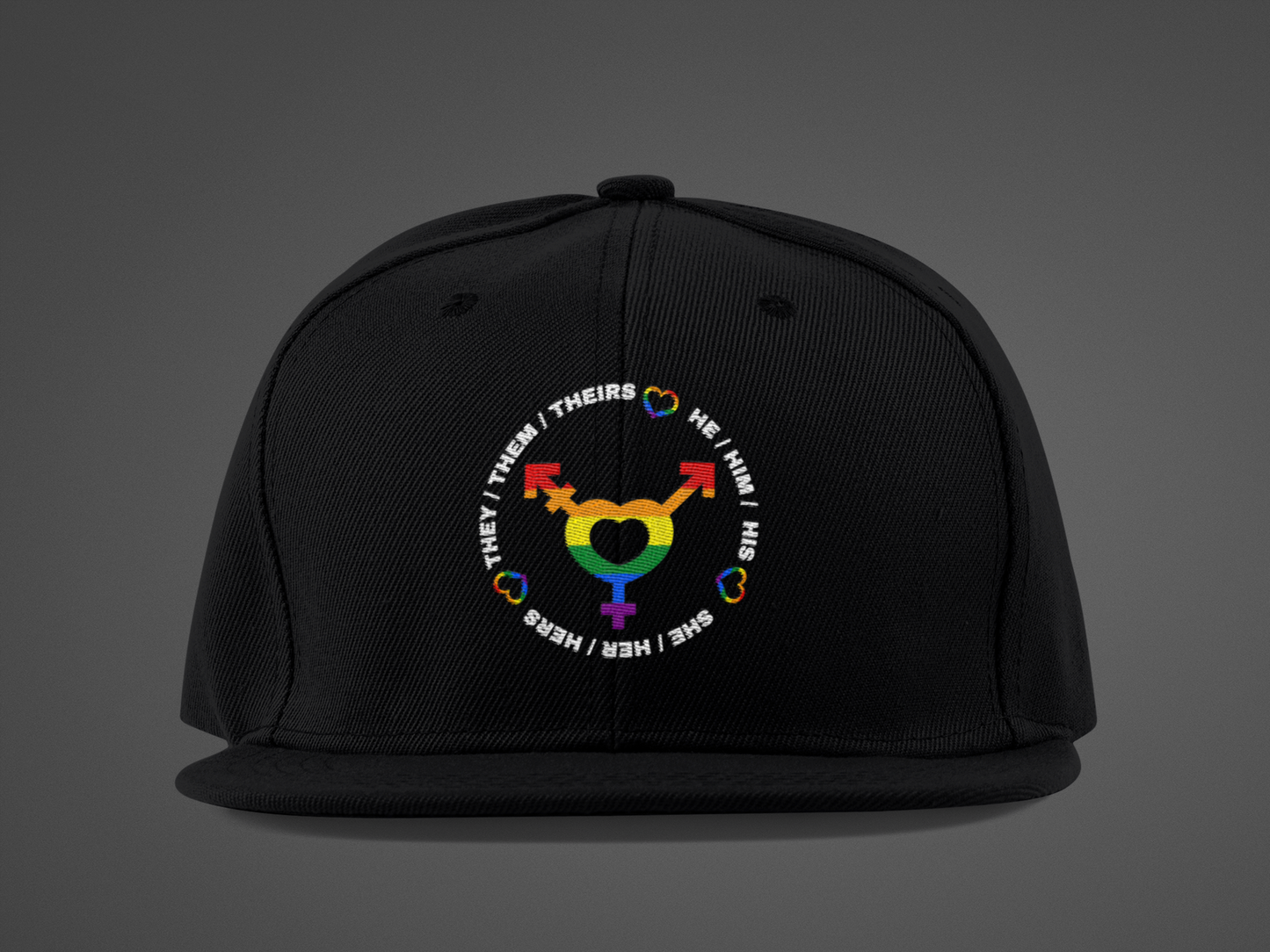 LGBTQ+ Pronouns (DTF Printed Hat)