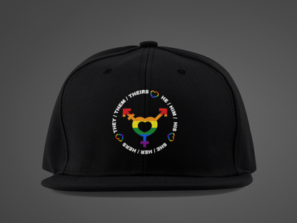 LGBTQ+ Pronouns (DTF Printed Hat)