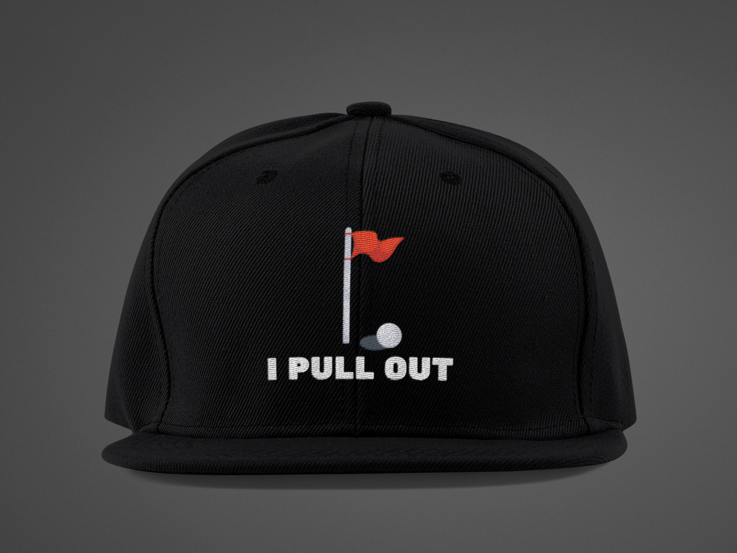 Golf -- "I Pull Out" [Without Grass Turf] (DTF Printed Hat)