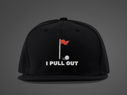 Golf -- "I Pull Out" [Without Grass Turf] (DTF Printed Hat)