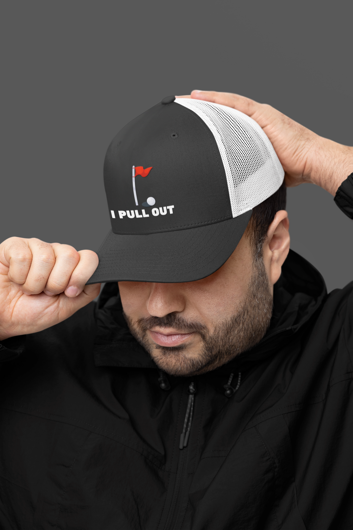 Golf -- "I Pull Out" [Without Grass Turf] (DTF Printed Hat)