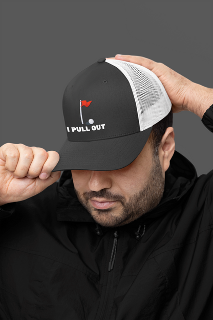 Golf -- "I Pull Out" [Without Grass Turf] (DTF Printed Hat)