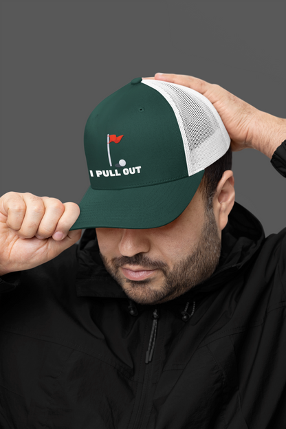 Golf -- "I Pull Out" [Without Grass Turf] (DTF Printed Hat)
