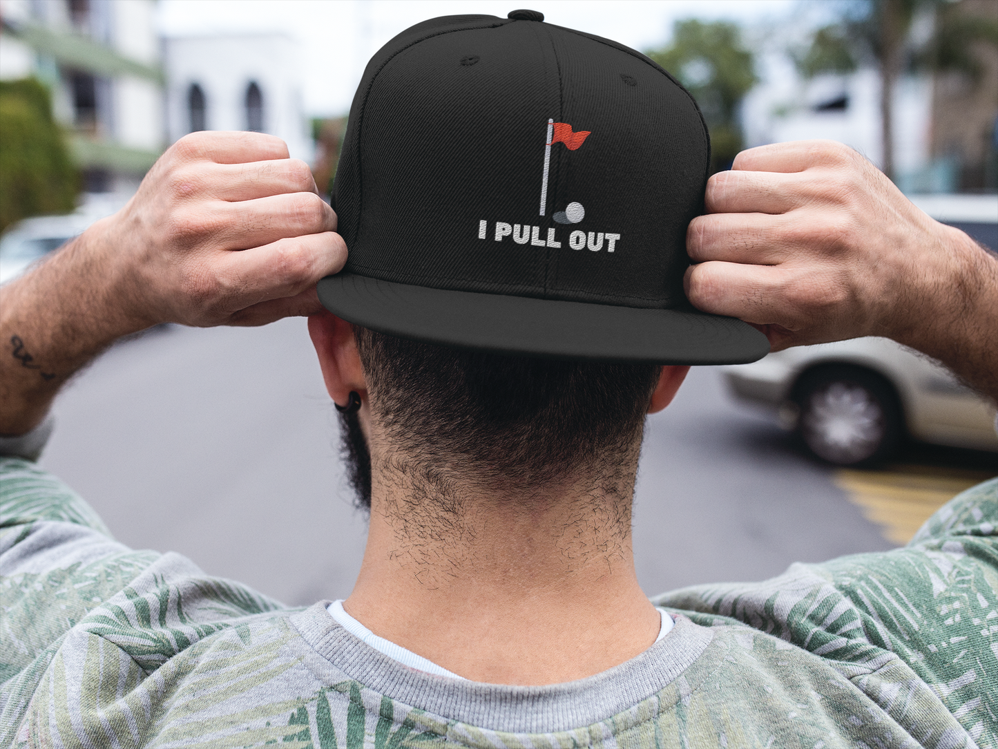 Golf -- "I Pull Out" [Without Grass Turf] (DTF Printed Hat)