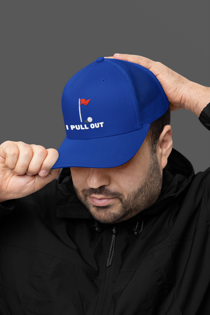 Golf -- "I Pull Out" [Without Grass Turf] (DTF Printed Hat)