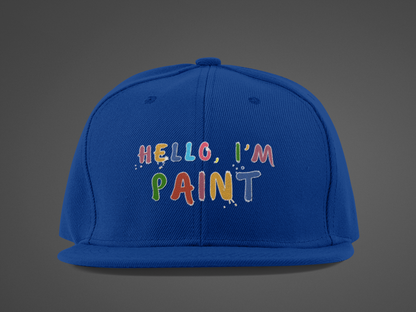 Matching Couple's Set -- Hello, I'm Paint (DTF Printed Hat)