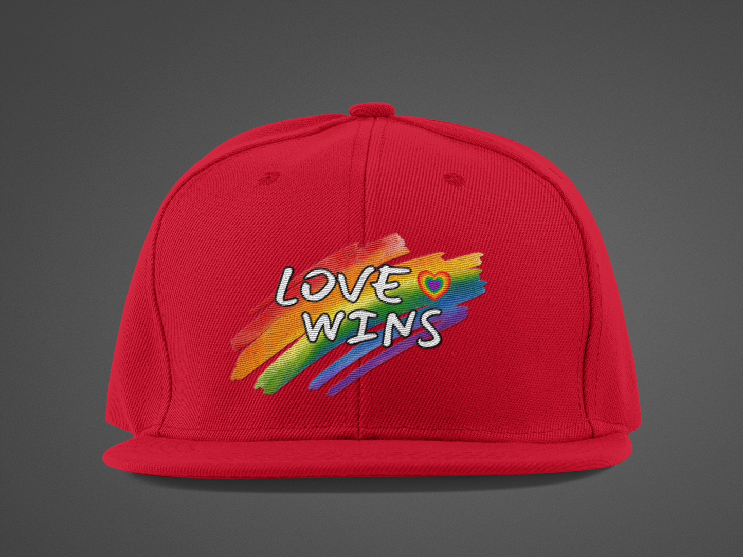 LGBTQ+ "Love Wins" (DTF Printed Hat)
