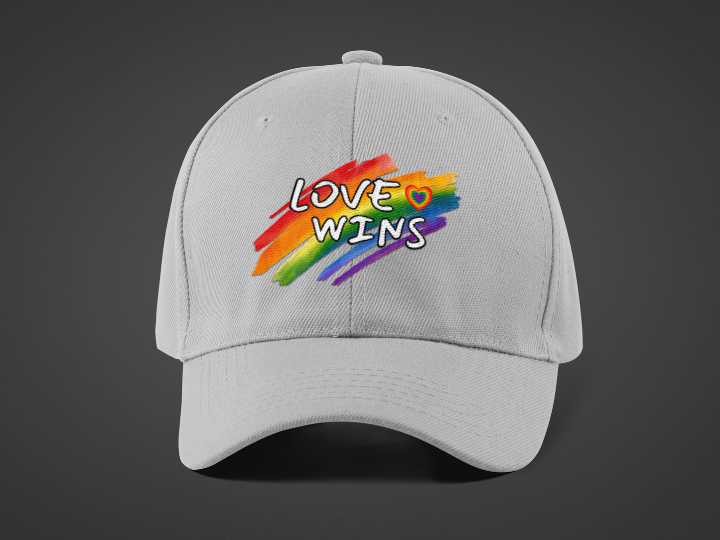 LGBTQ+ "Love Wins" (DTF Printed Hat)