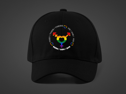 LGBTQ+ Pronouns (DTF Printed Hat)