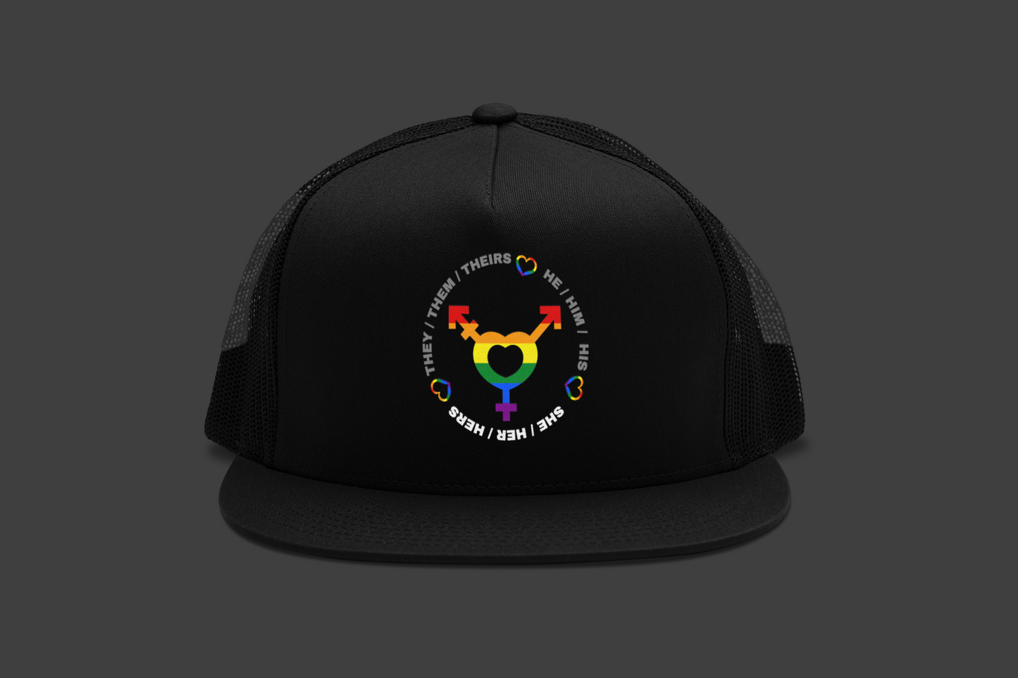 LGBTQ+ Pronouns (DTF Printed Hat)