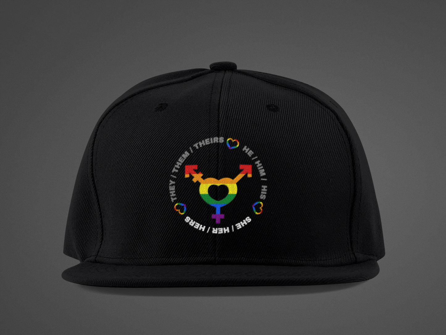 LGBTQ+ Pronouns (DTF Printed Hat)