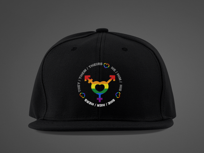 LGBTQ+ Pronouns (DTF Printed Hat)