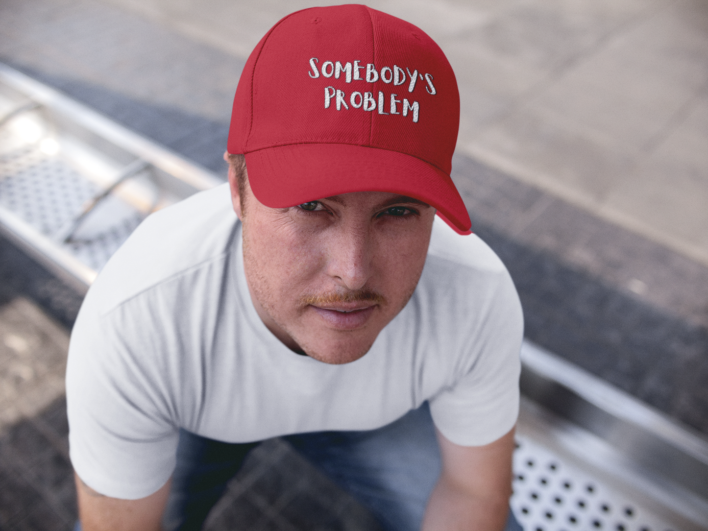 Matching Couple's Hat -- "Somebody's Problem" (DTF Printed Hat)