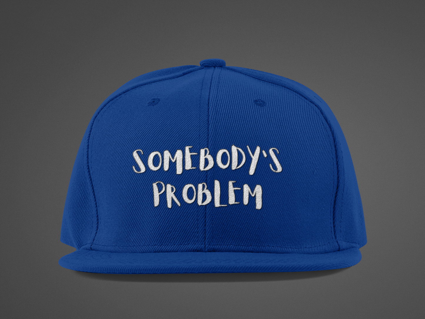 Matching Couple's Hat -- "Somebody's Problem" (DTF Printed Hat)