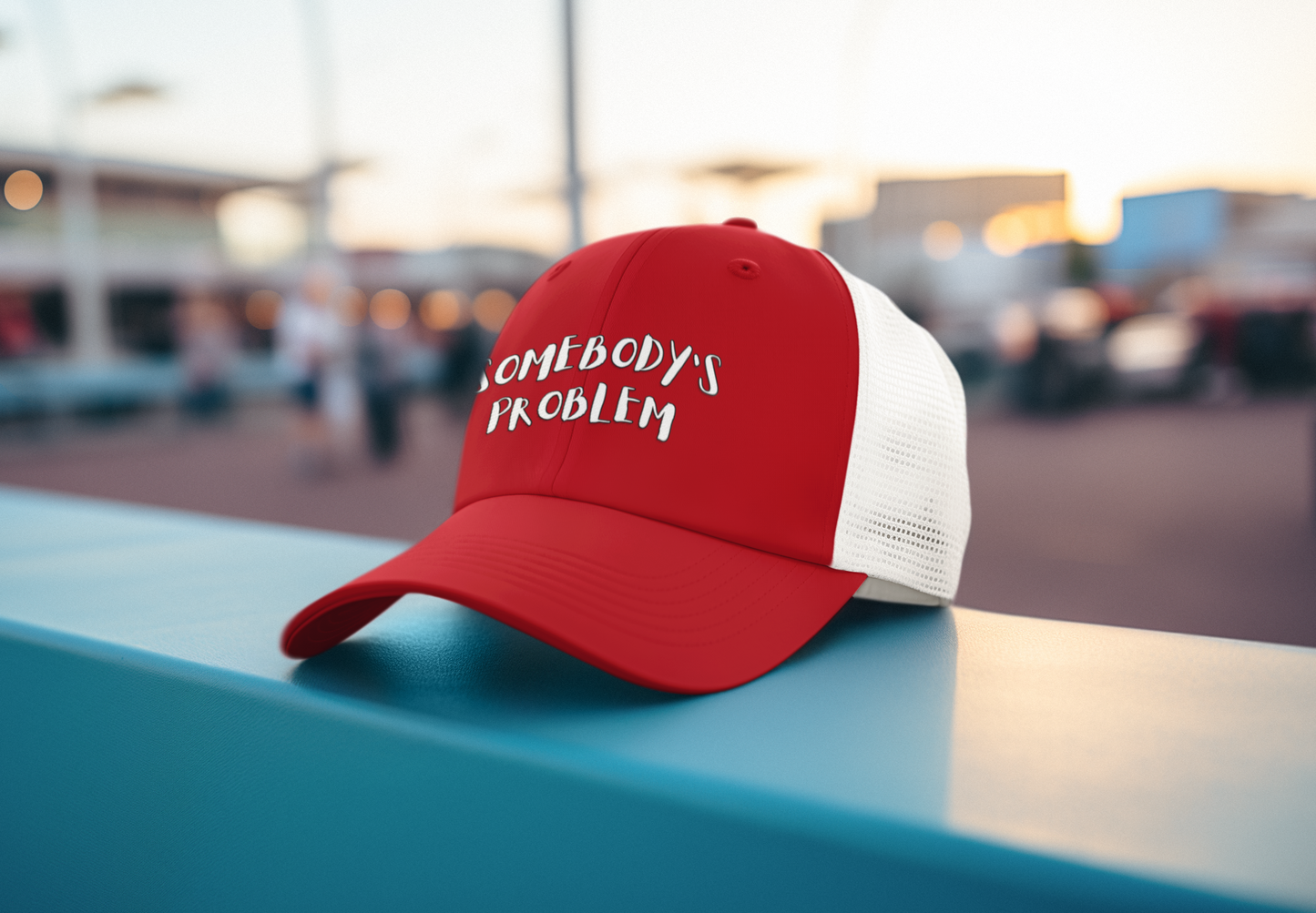 Matching Couple's Hat -- "Somebody's Problem" (DTF Printed Hat)