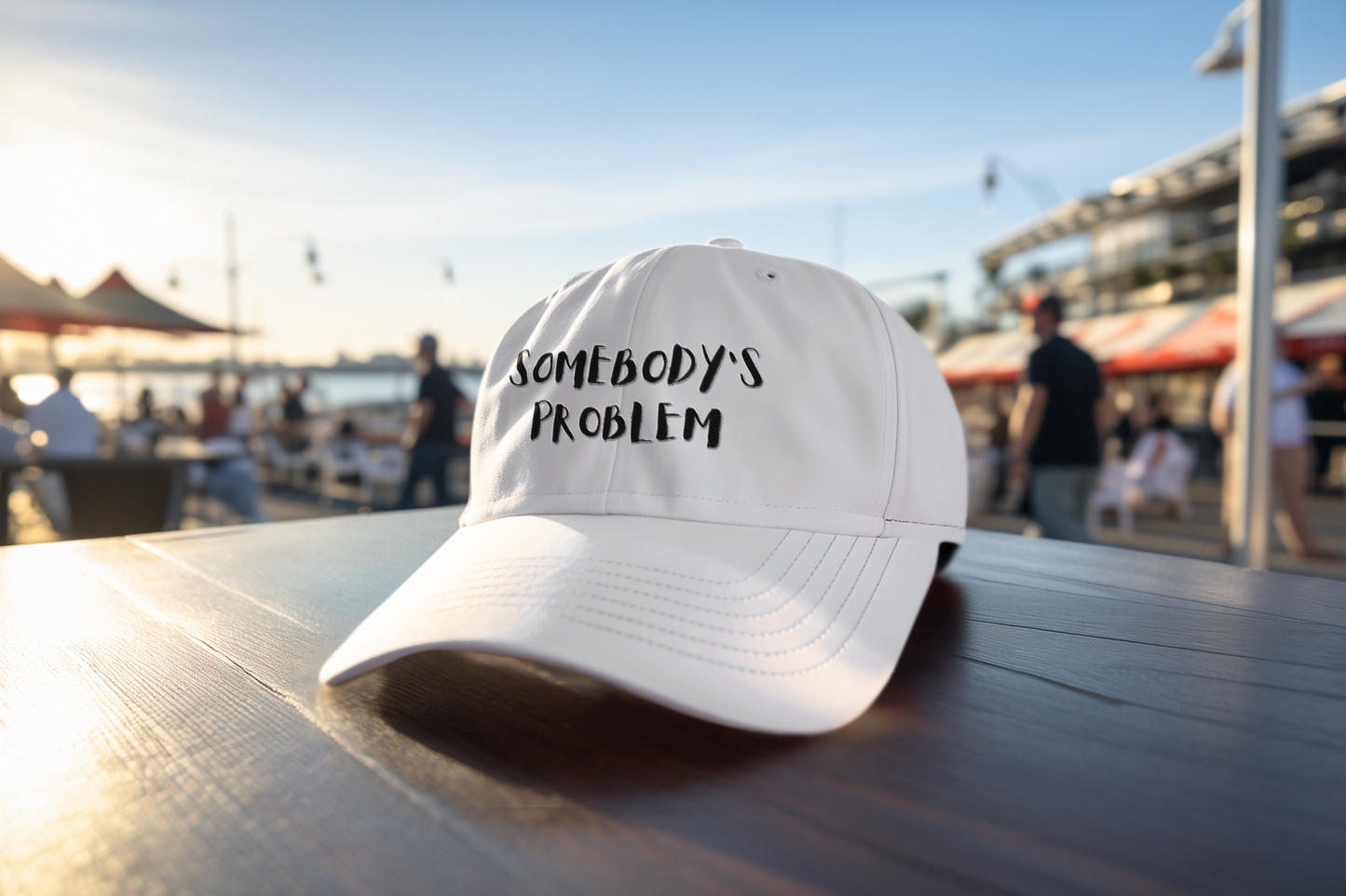 Matching Couple's Hat -- "Somebody's Problem" (DTF Printed Hat)