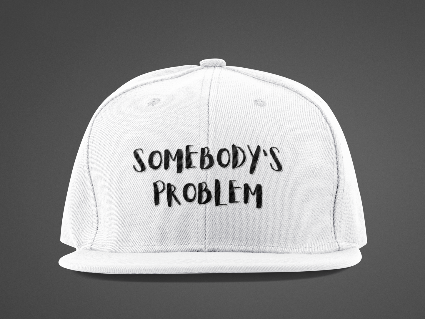 Matching Couple's Hat -- "Somebody's Problem" (DTF Printed Hat)