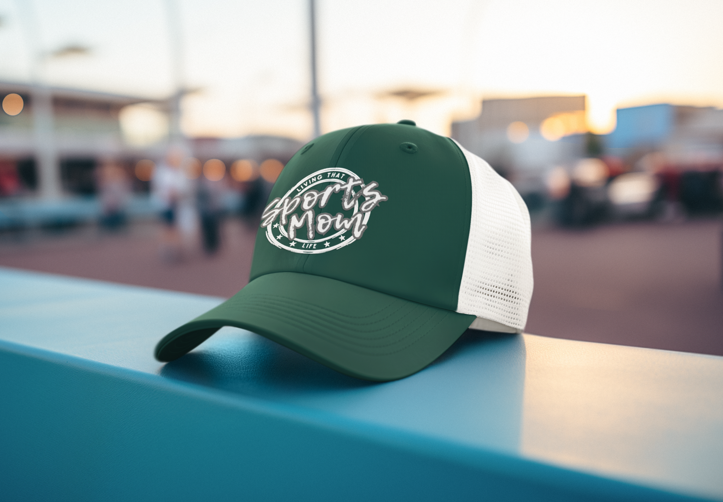 Sports Mom (DTF Printed Hat -- Gray Font) - J&S Custom Prints