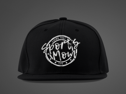 Sports Mom (DTF Printed Hat -- Black Font) - J&S Custom Prints