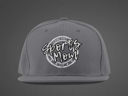 Sports Mom (DTF Printed Hat -- Black Font) - J&S Custom Prints
