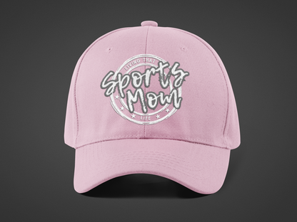 Sports Mom (DTF Printed Hat -- Gray Font) - J&S Custom Prints