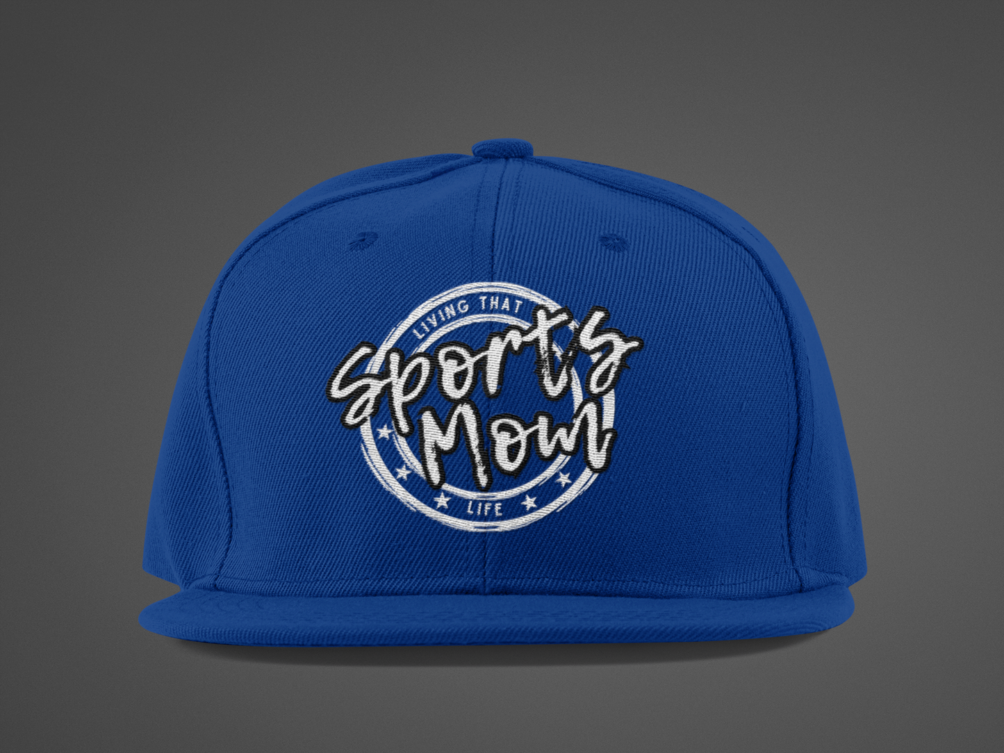 Sports Mom (DTF Printed Hat -- Black Font) - J&S Custom Prints