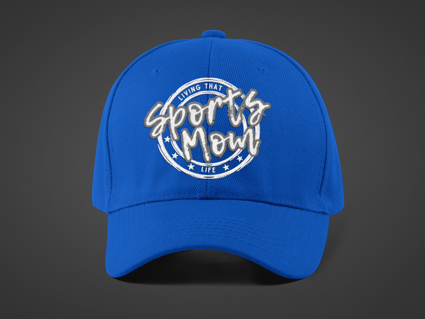 Sports Mom (DTF Printed Hat -- Gray Font) - J&S Custom Prints