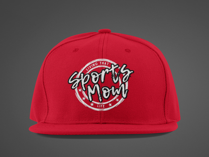 Sports Mom (DTF Printed Hat -- Black Font) - J&S Custom Prints