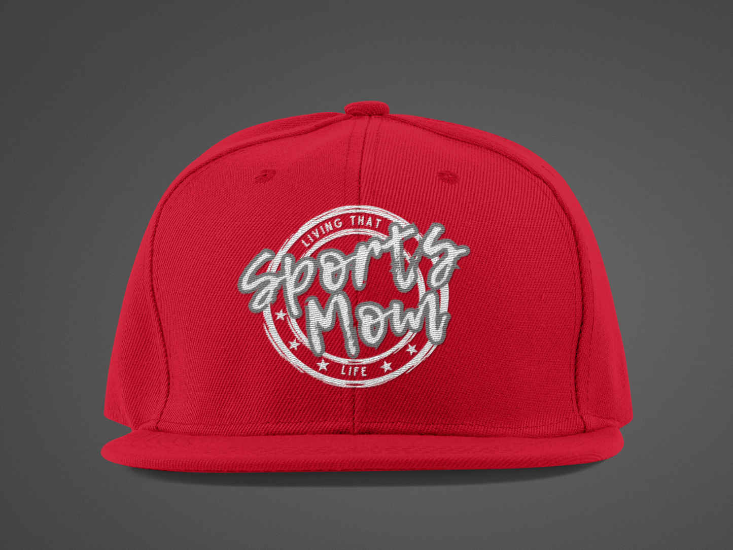 Sports Mom (DTF Printed Hat -- Gray Font) - J&S Custom Prints