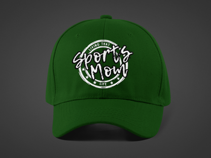 Sports Mom (DTF Printed Hat -- Black Font) - J&S Custom Prints