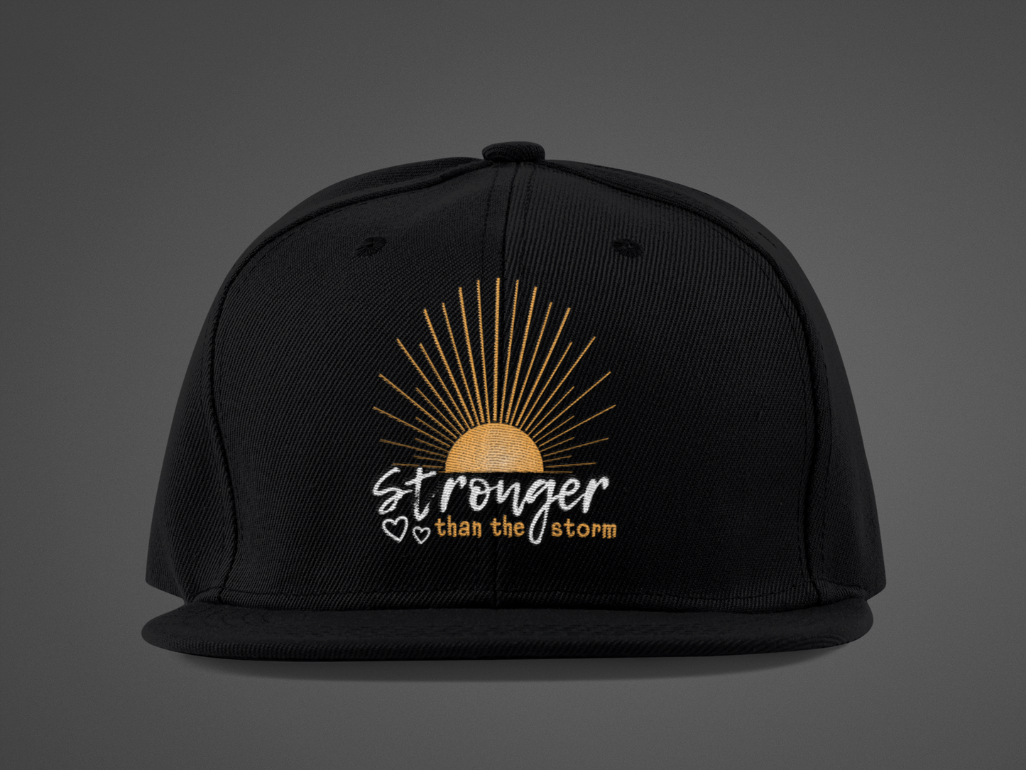 Stronger Than The Storm (DTF Printed Hat)