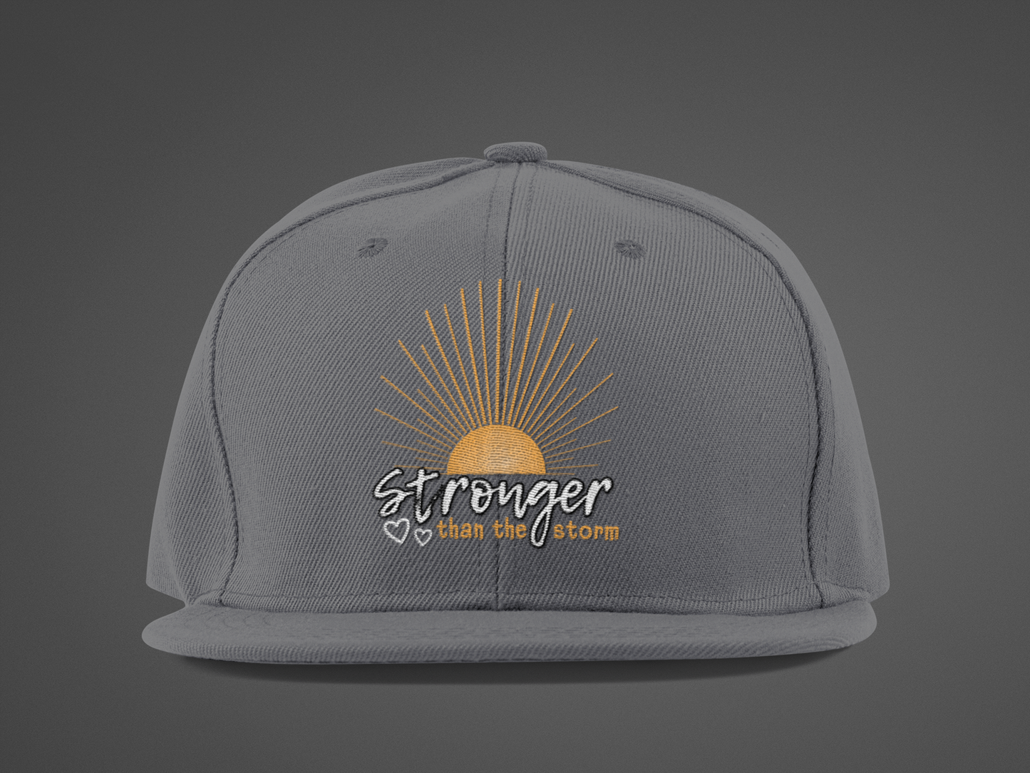 Stronger Than The Storm (DTF Printed Hat)