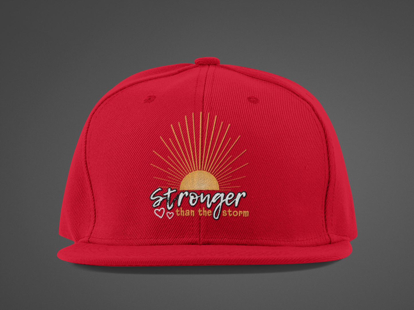 Stronger Than The Storm (DTF Printed Hat)