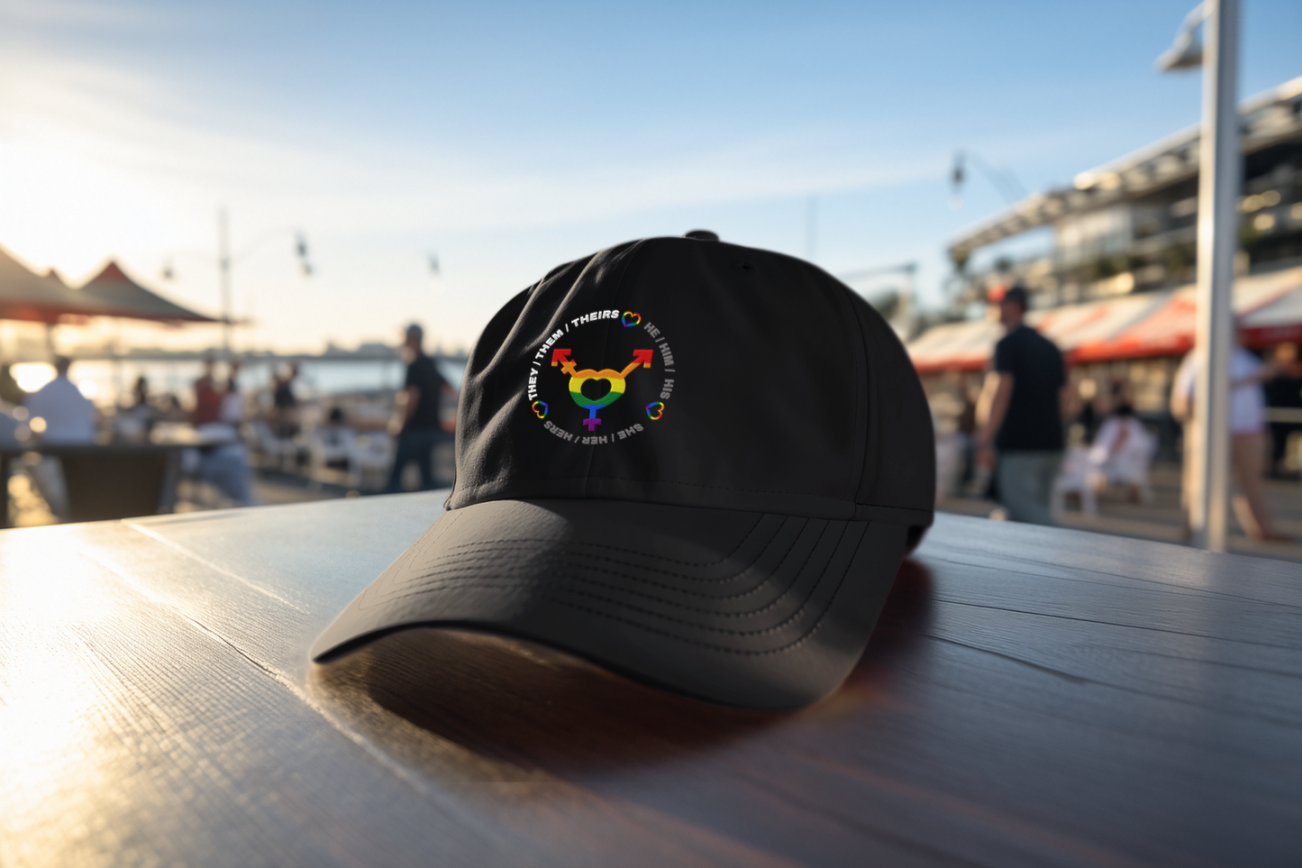 LGBTQ+ Pronouns (DTF Printed Hat)