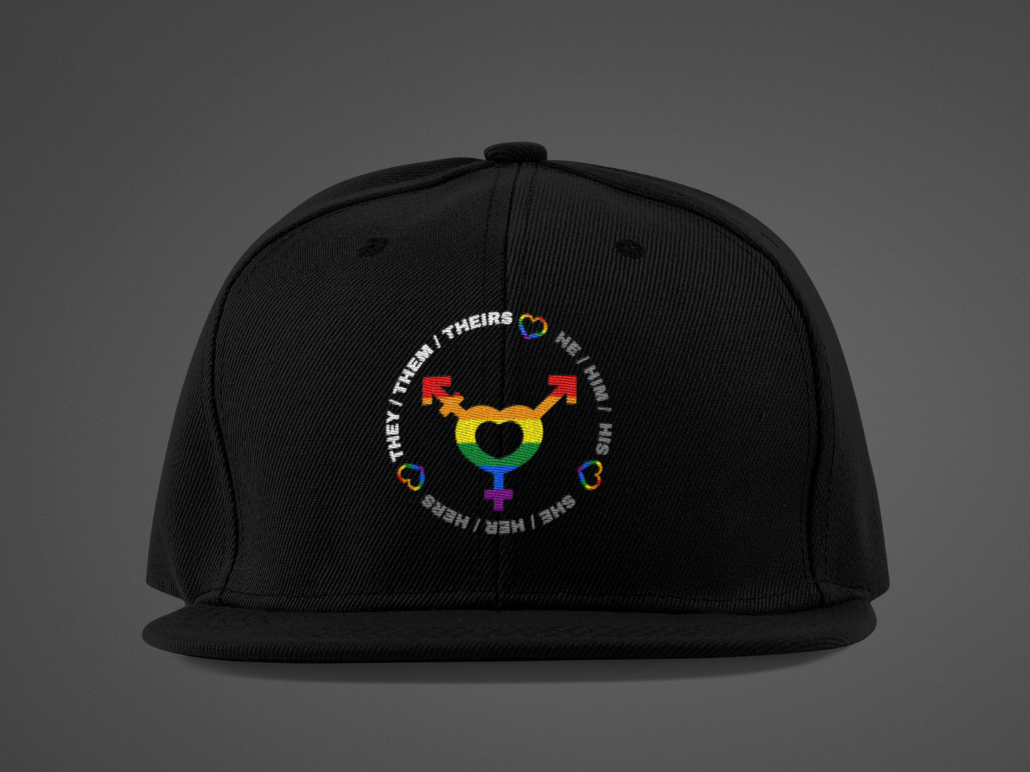 LGBTQ+ Pronouns (DTF Printed Hat)