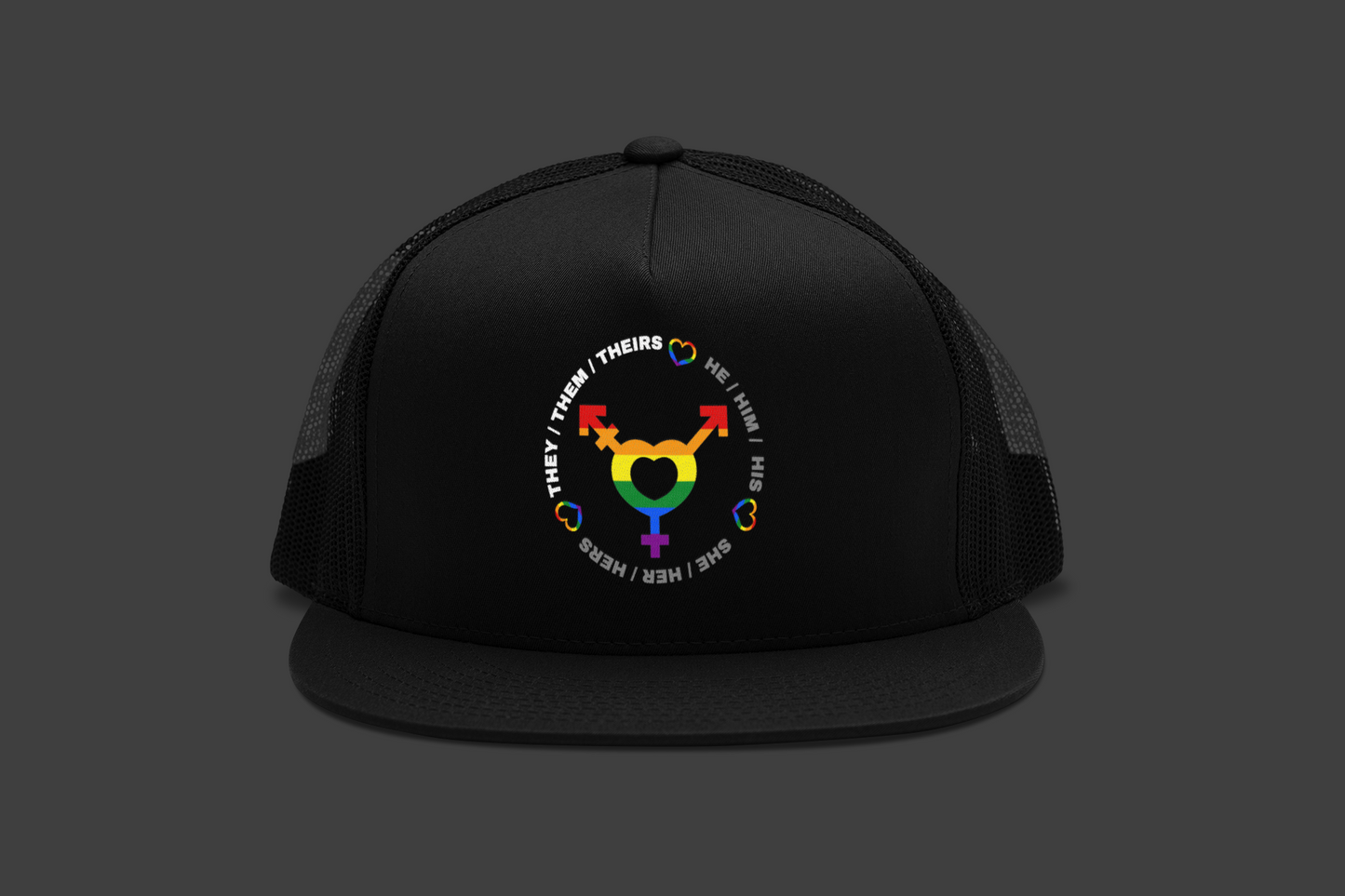 LGBTQ+ Pronouns (DTF Printed Hat)