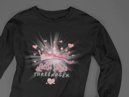 Little Miss Threenager - J&S Custom Prints